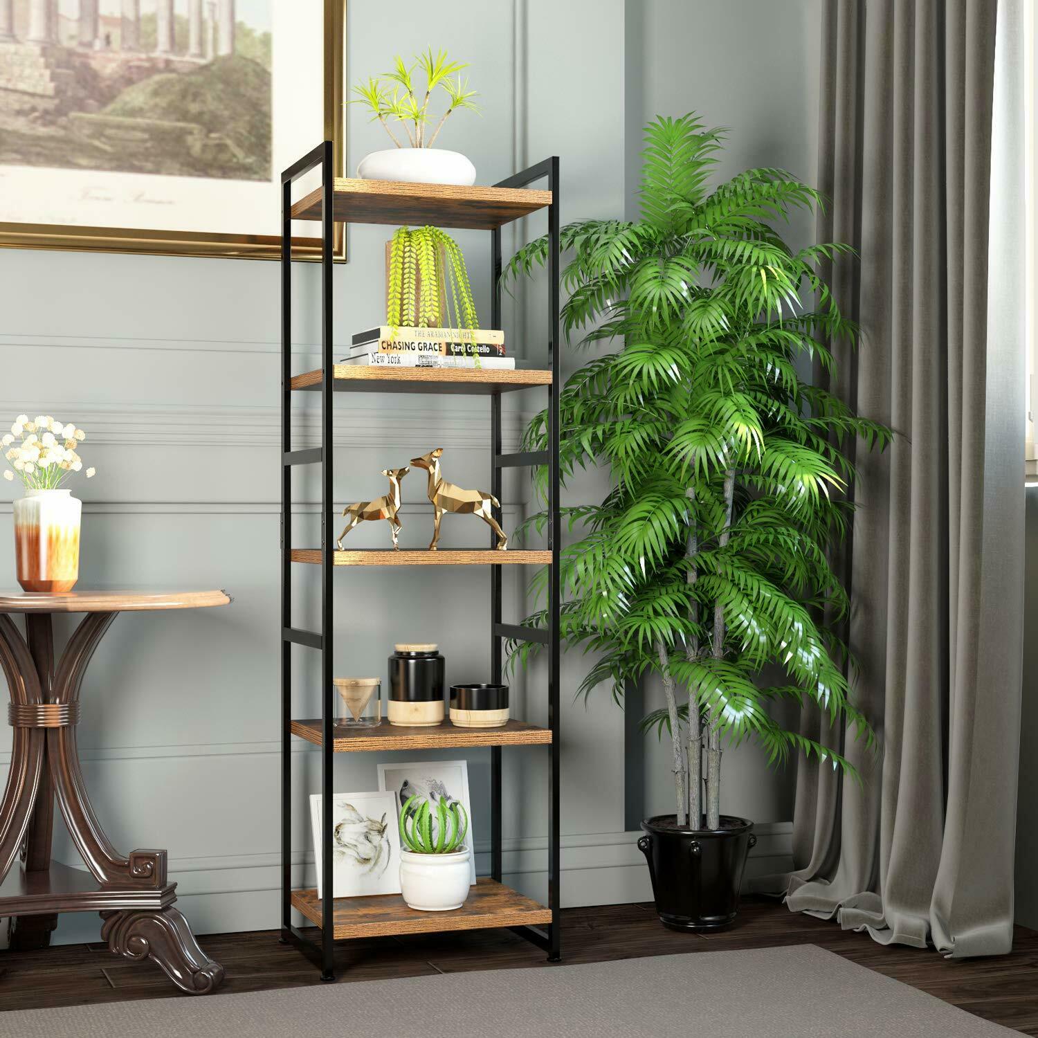 SkandiShop 5 Tier Vintage Shelving Unit